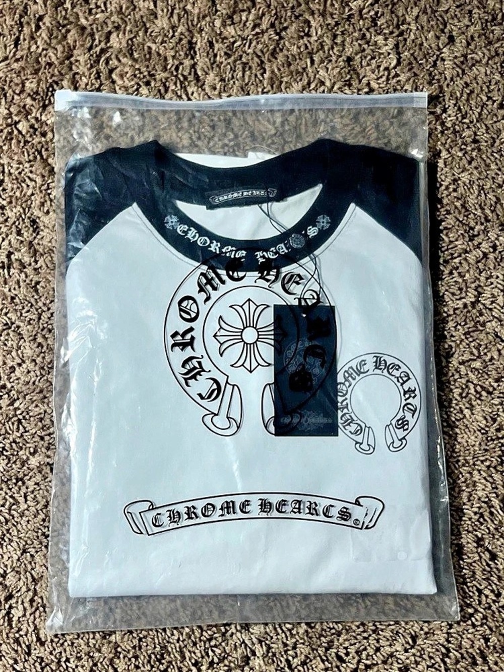 Chrome Hearts Long-Sleeve T-Shirt Black/White